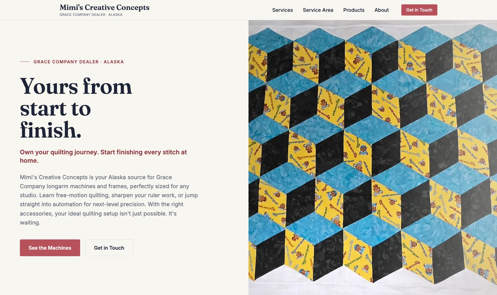 Mimi's Creative Concepts website